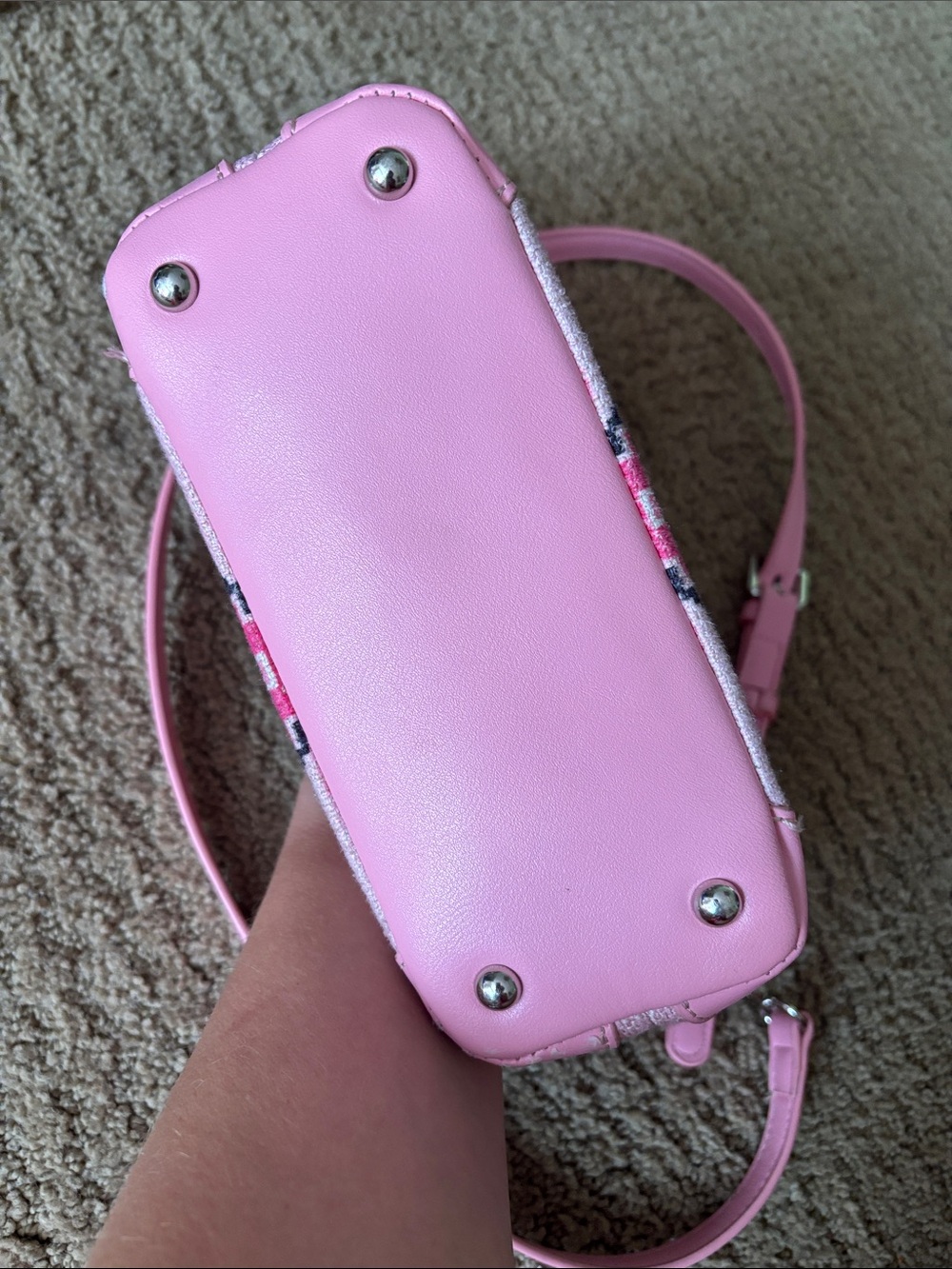 Wrangler Pink Geometric Embroidered Crossbody Bag - Picture 3 of 4